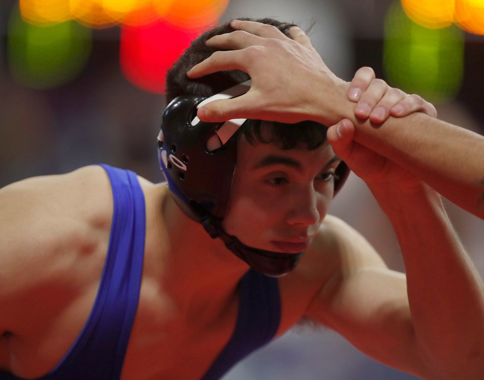 First round of state wrestling